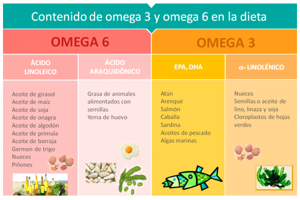 las grasas, omega 3