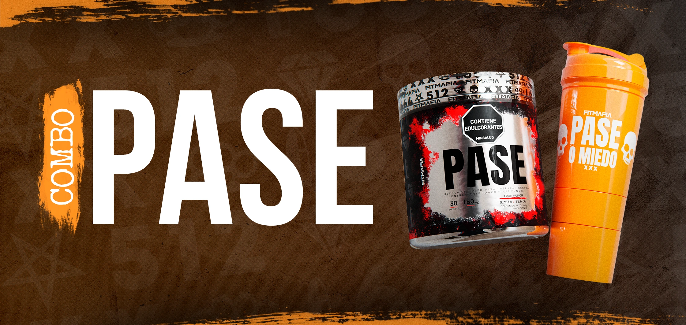 COMBO PASE FRUIT SHAKER NARANJA