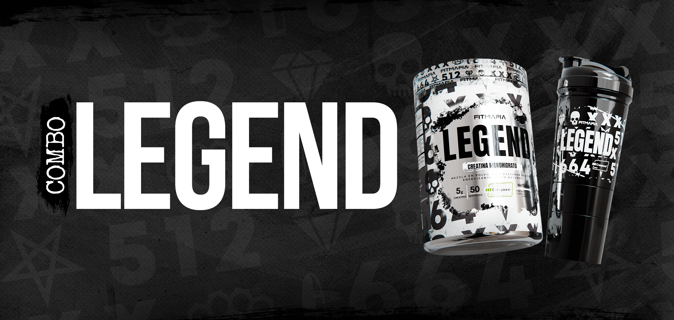 COMBO LEGEND SHAKER NEGRO